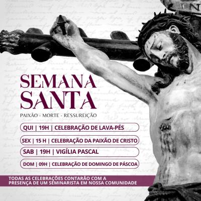 Paróquia Sant´Ana, prepara as celebrações do Tríduo Pascal em Laranjeiras do Sul